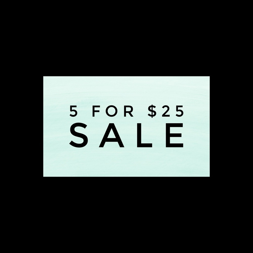 5/$25 sale
